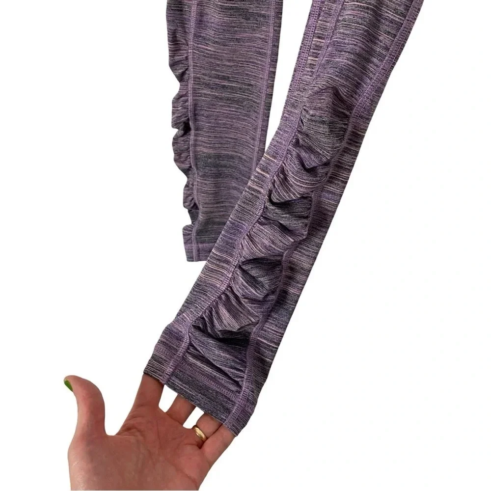 Lululemon Speed Tight IV Womens 4 Small Space Dye Camo Tender Violet Black Grape